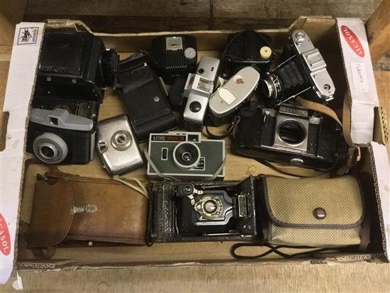 Collection of vintage cameras